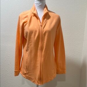 T BY TALBOTS Vibrant Orange Zip-Up Jacket